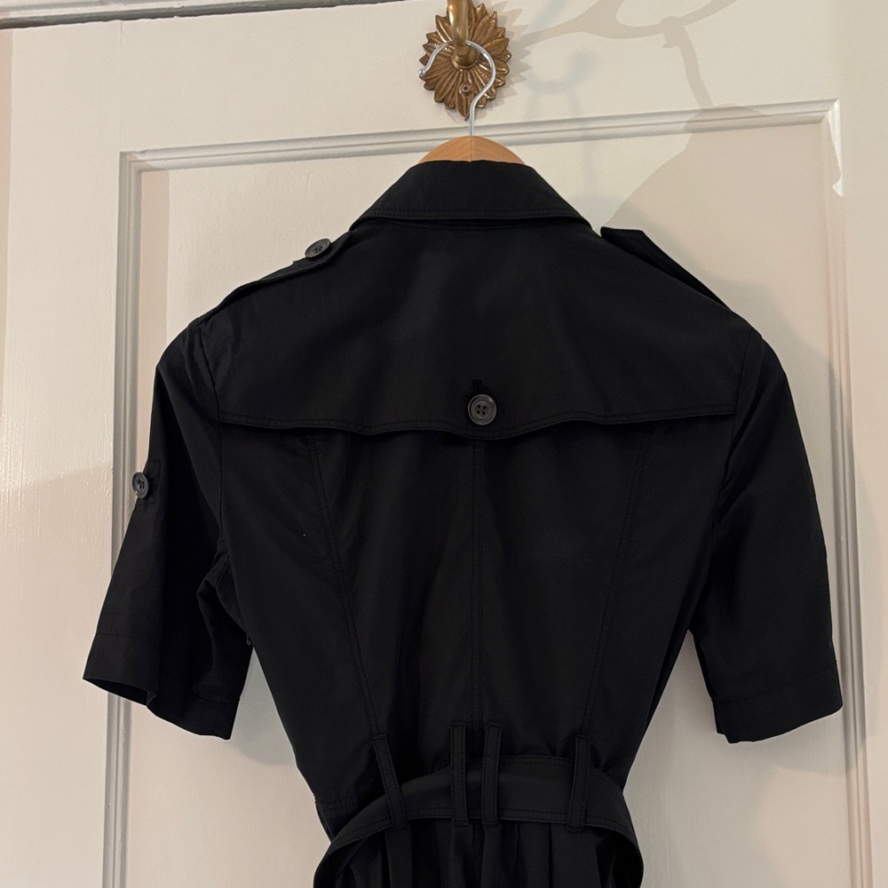 Burberry Brit Black Trench Double-Breasted Mini Dress size US 4 - Picture 6 of 14